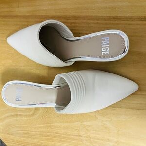 Paige Heeled Mules. Worn ONCE. Size 8.
